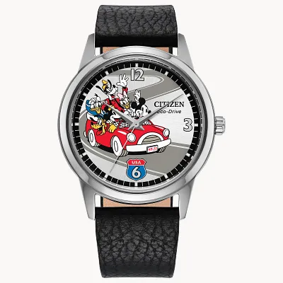 Sensational Six Road Trip Silver-Tone Dial Leather Strap FE7110 Sensational Six Road Trip Silver-Tone Dial Leather Strap FE7110